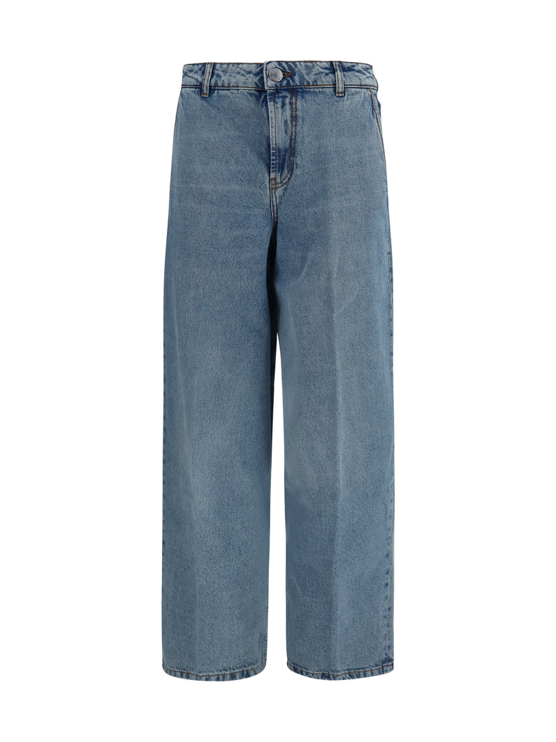 Balloon Jeans in Blue Denim