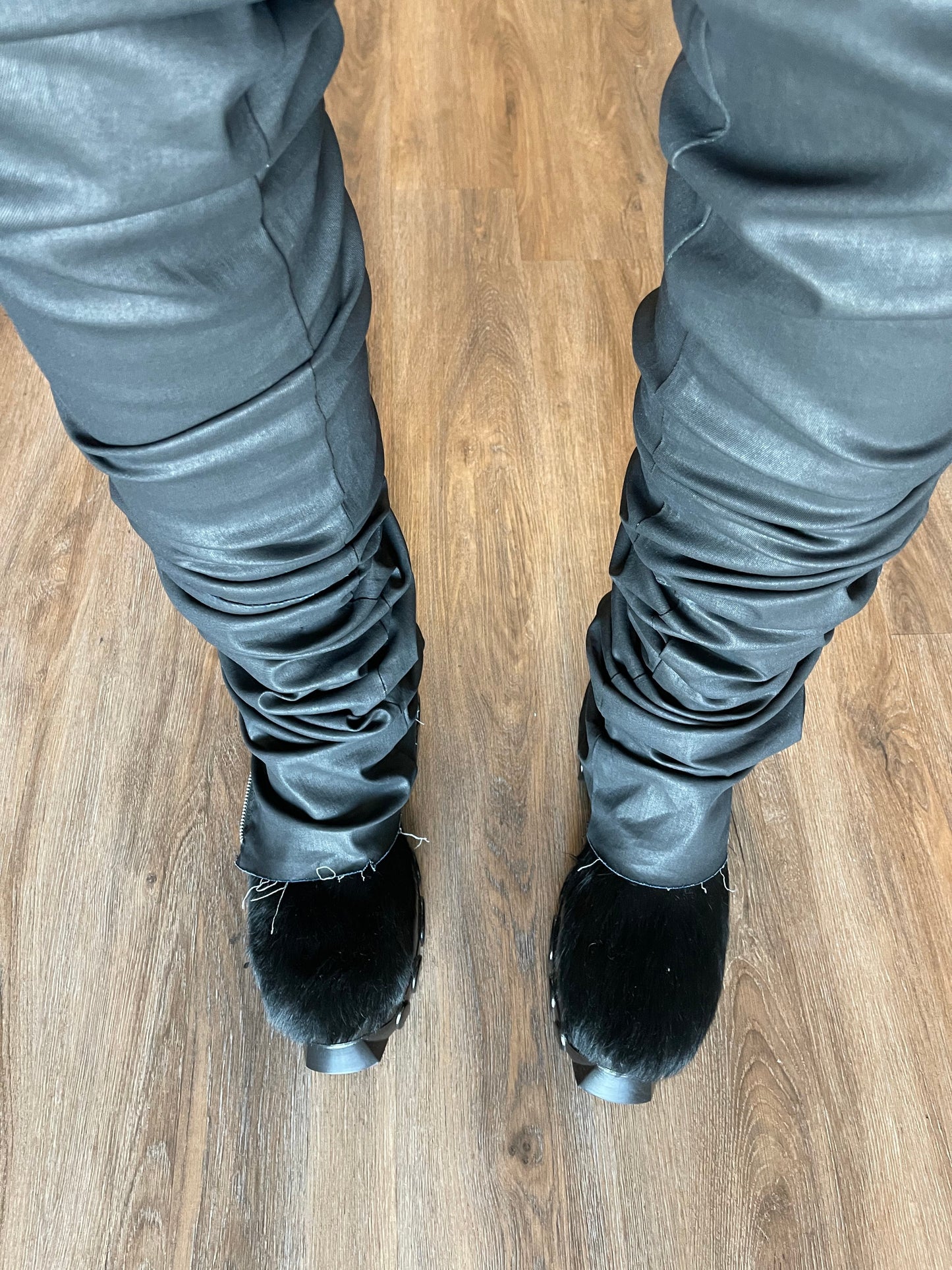 Wax Stacked Zip Denim