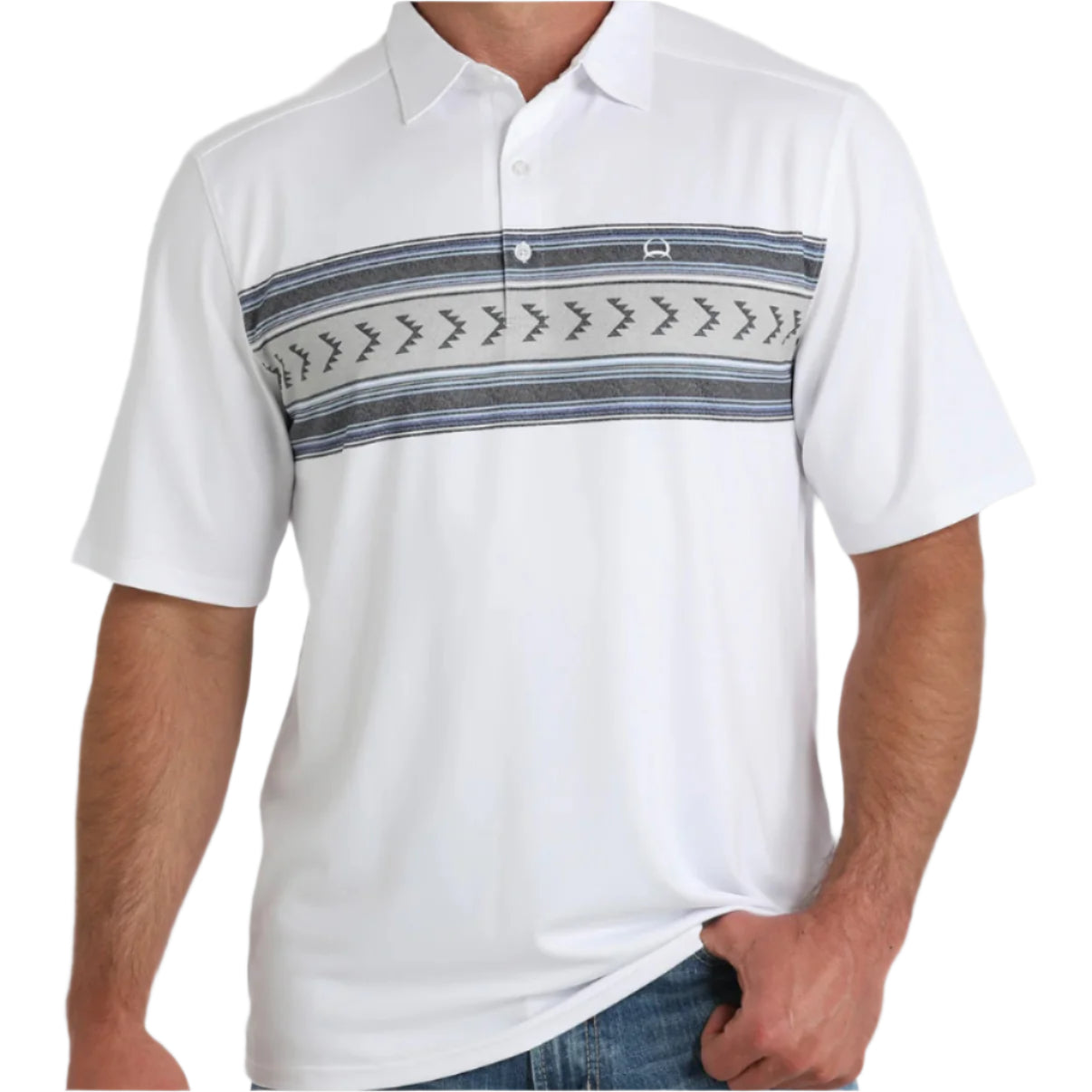 White Arena Flex Polo | Cinch