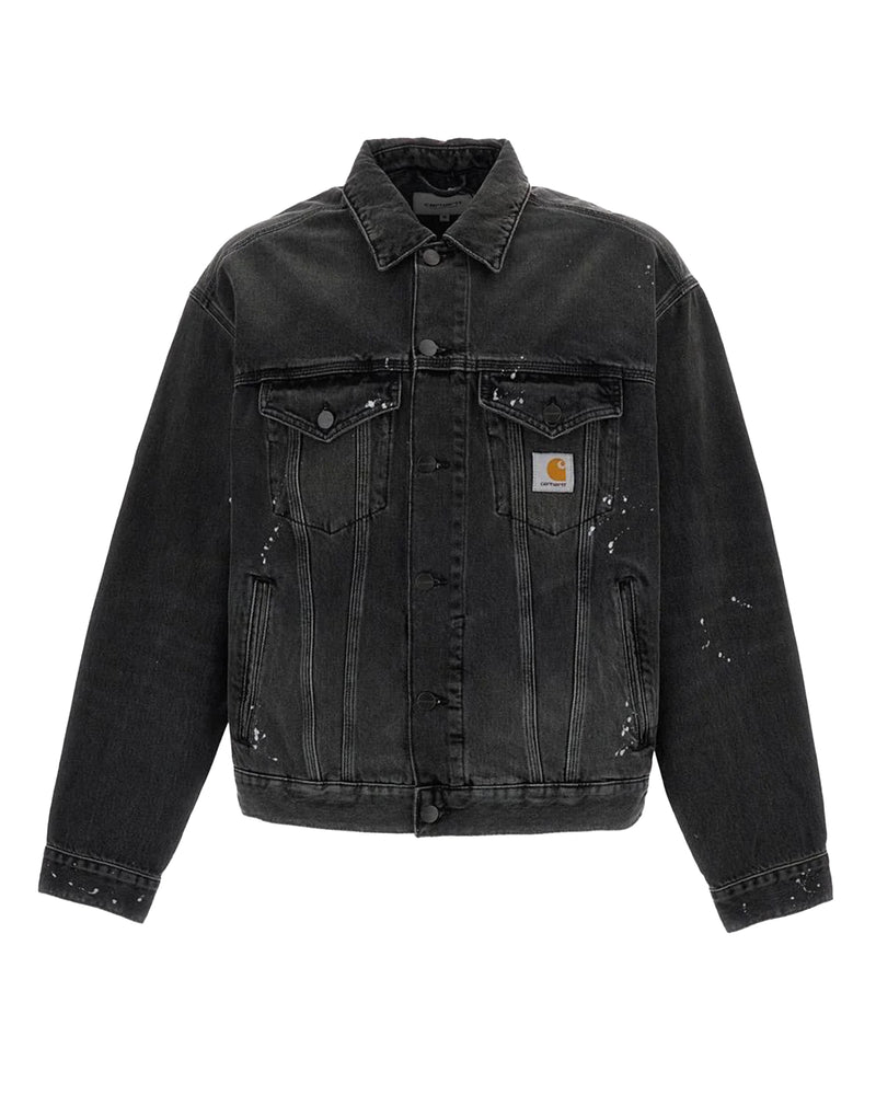 Denim Jacket Helston Black Destroy Wash