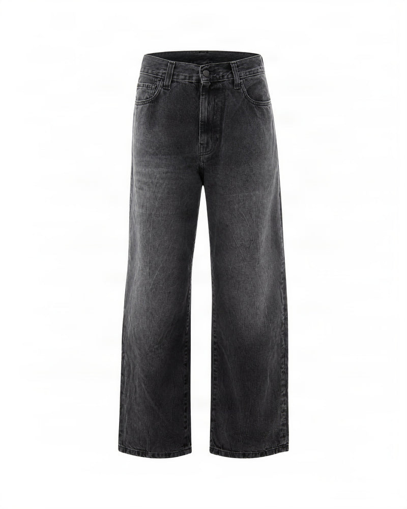 Landon Pant Tapered Jeans in Black Denim