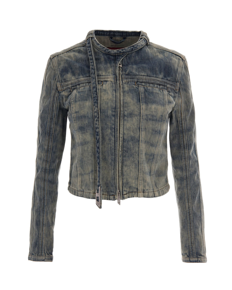Diesel Short Denim Biker Jacket