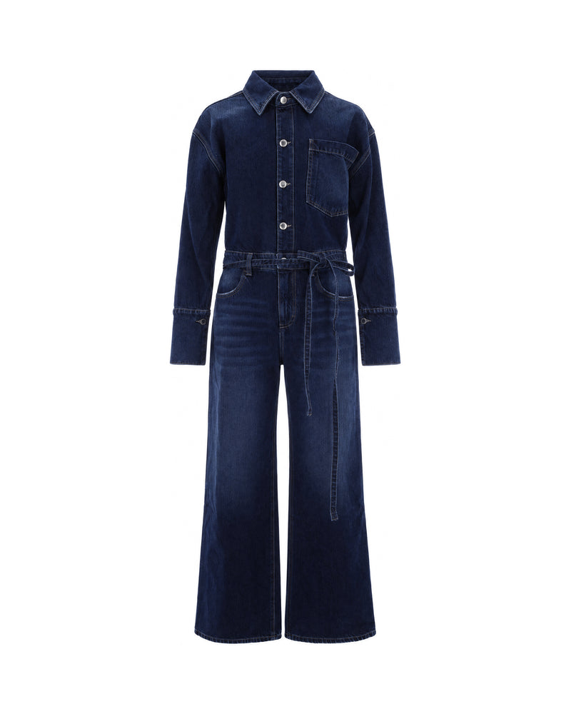 Denim Jumpsuit Anya Deep Blue
