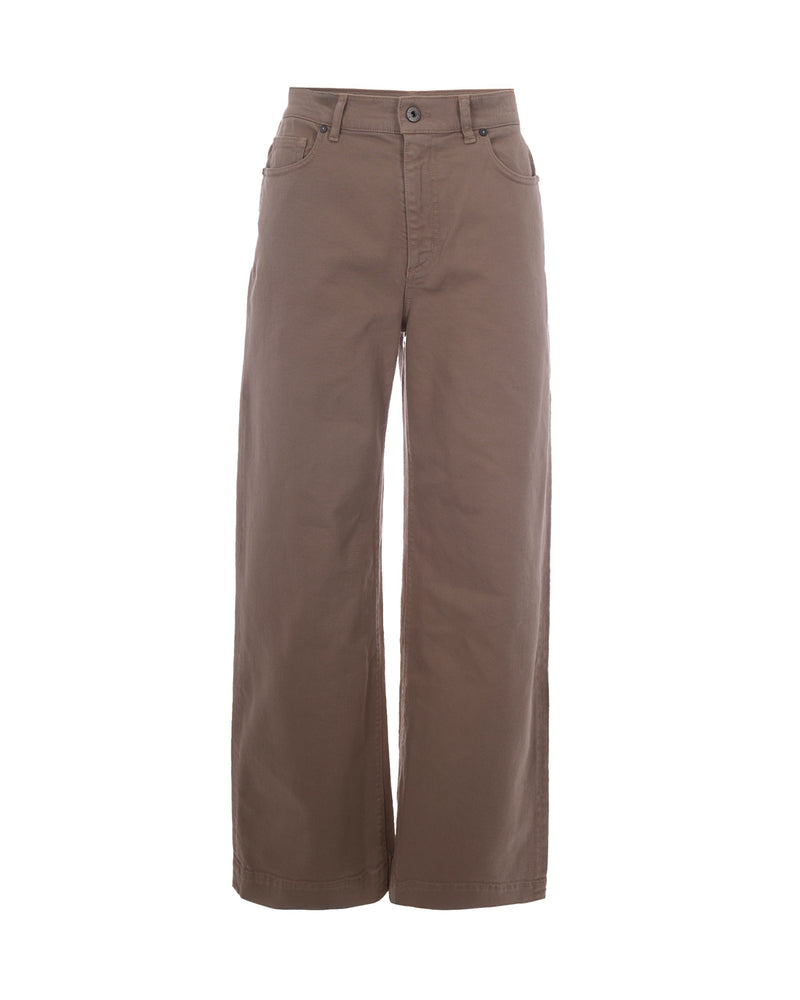 Jeans High-Waist Sand