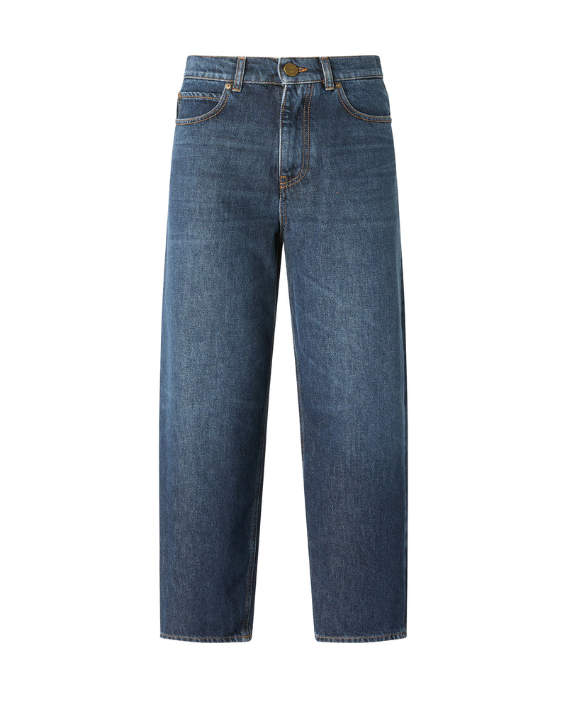 Jeans Balloon-Fit Medium Blue