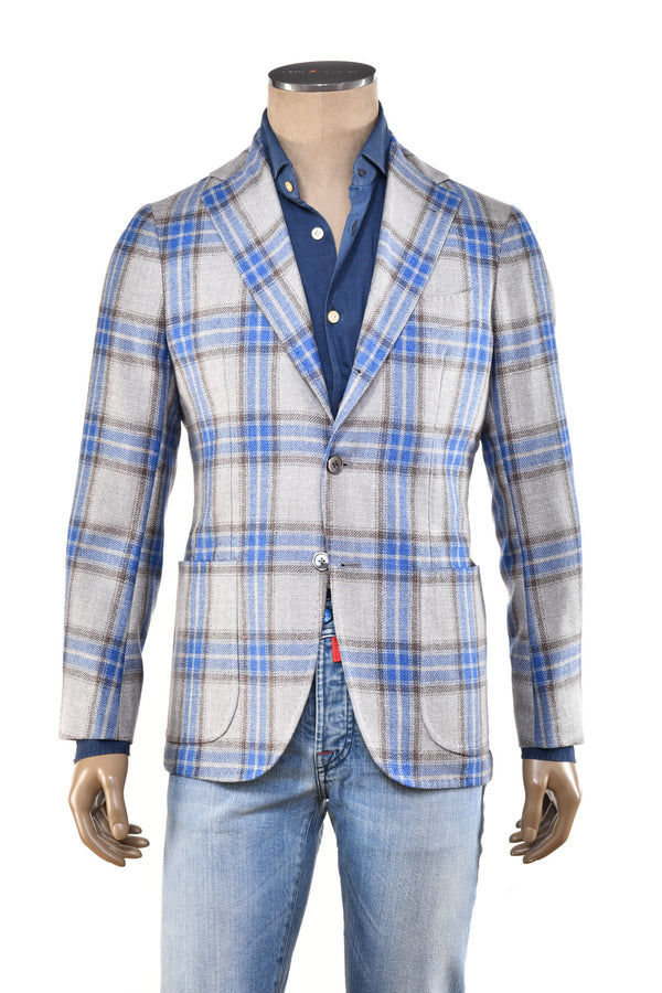 Sartorio Plaid Virgin Wool Sport Jacket