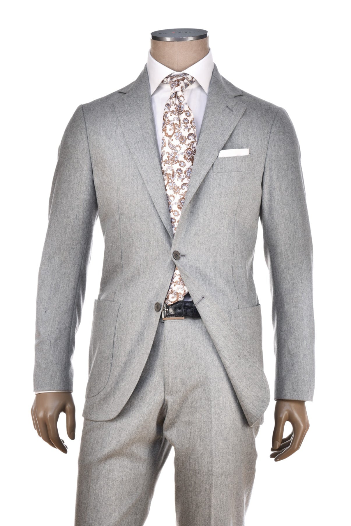 Sartorio Marled Virgin Wool-Cashmere Suit