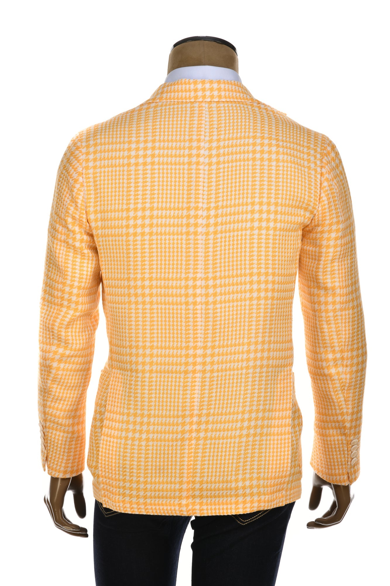 Sartorio Prince of Wales Silk-Linen Sport Jacket