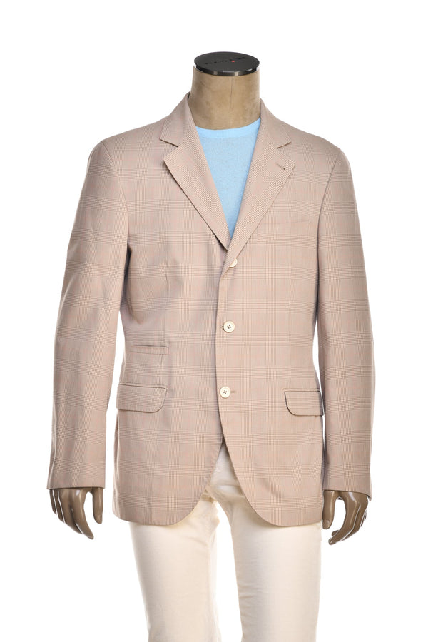 Brunello Cucinelli Prince of Wales Cotton Sport Jacket