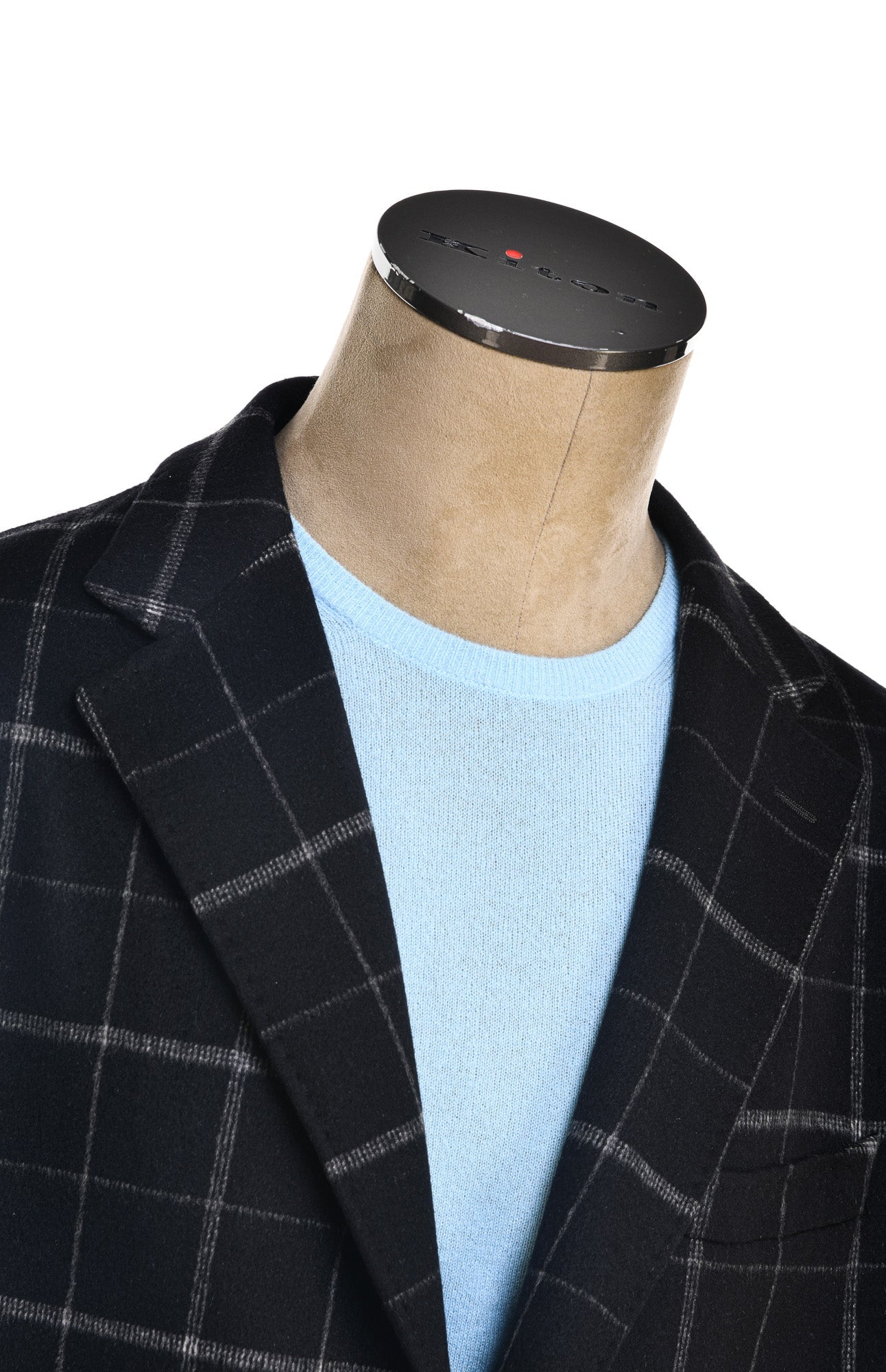 Fiore di Napoli Windowpane Cashmere Overcoat
