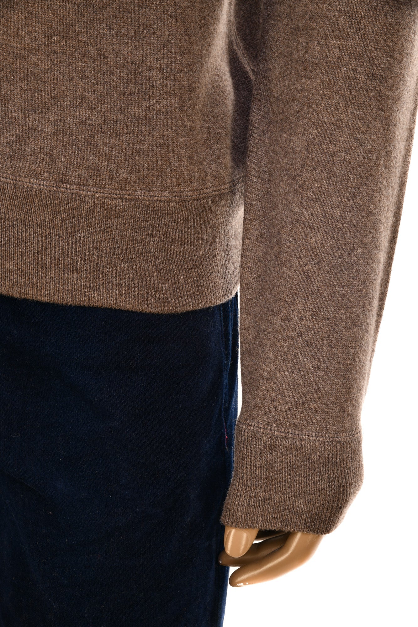 Manrico Cashmere Mock Neck Reversible Zip-Up Sweater