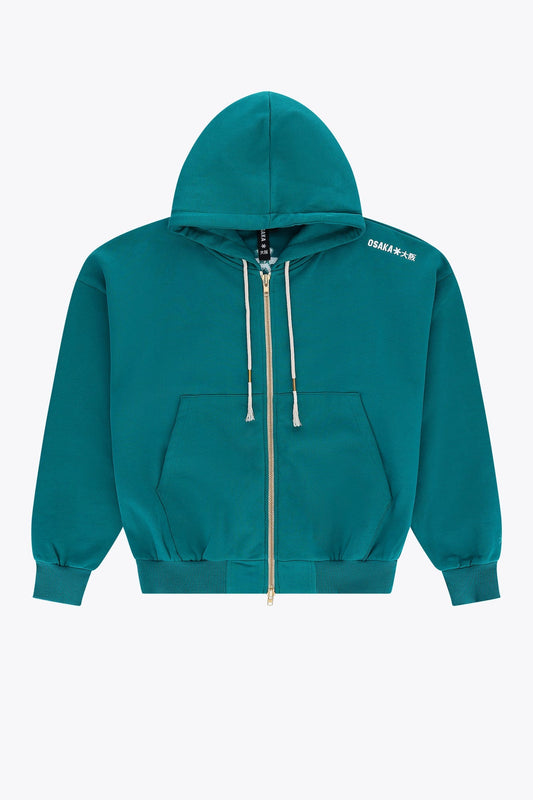 Osaka Men Full Zip Hoodie | Transformative Teal
