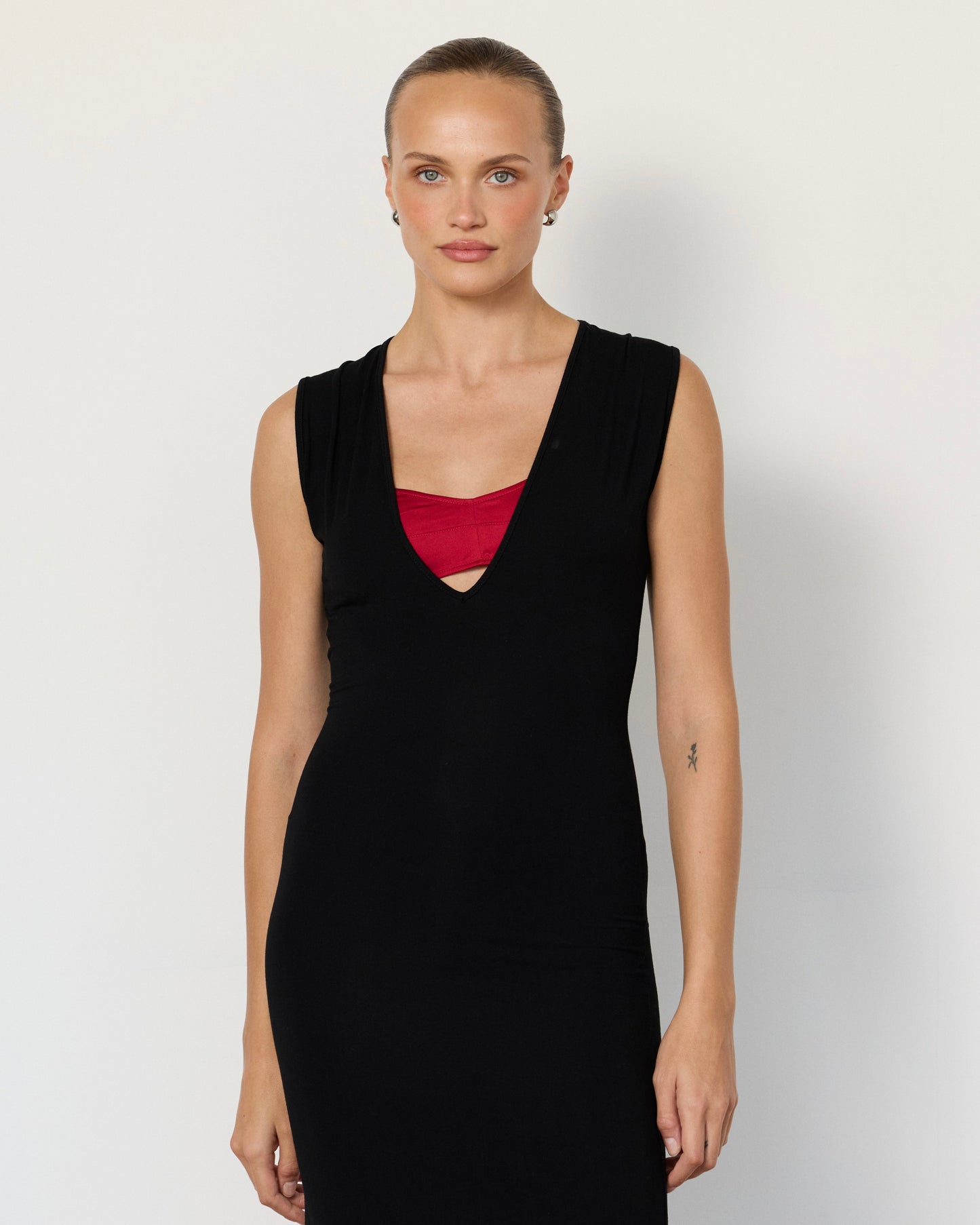 Tate Plunge Midi Dress