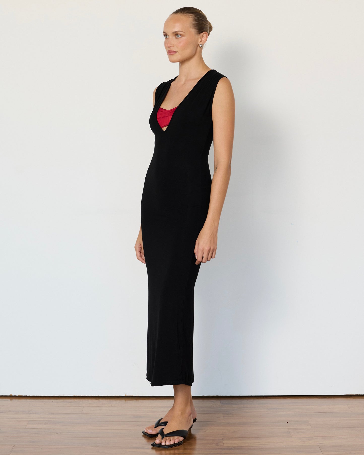 Tate Plunge Midi Dress
