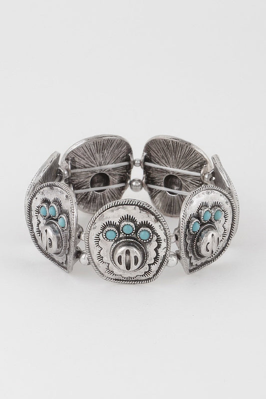 ASTOR Vintage Stone Plate Bracelet | Heirloom BYMANYC ® New York Style