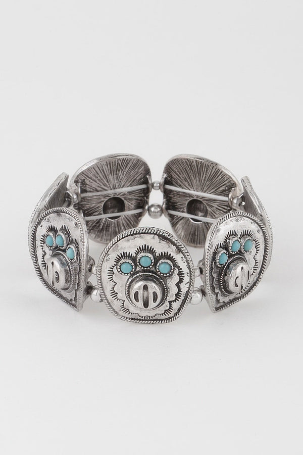 ASTOR Vintage Stone Plate Bracelet | Heirloom BYMANYC ® New York Style