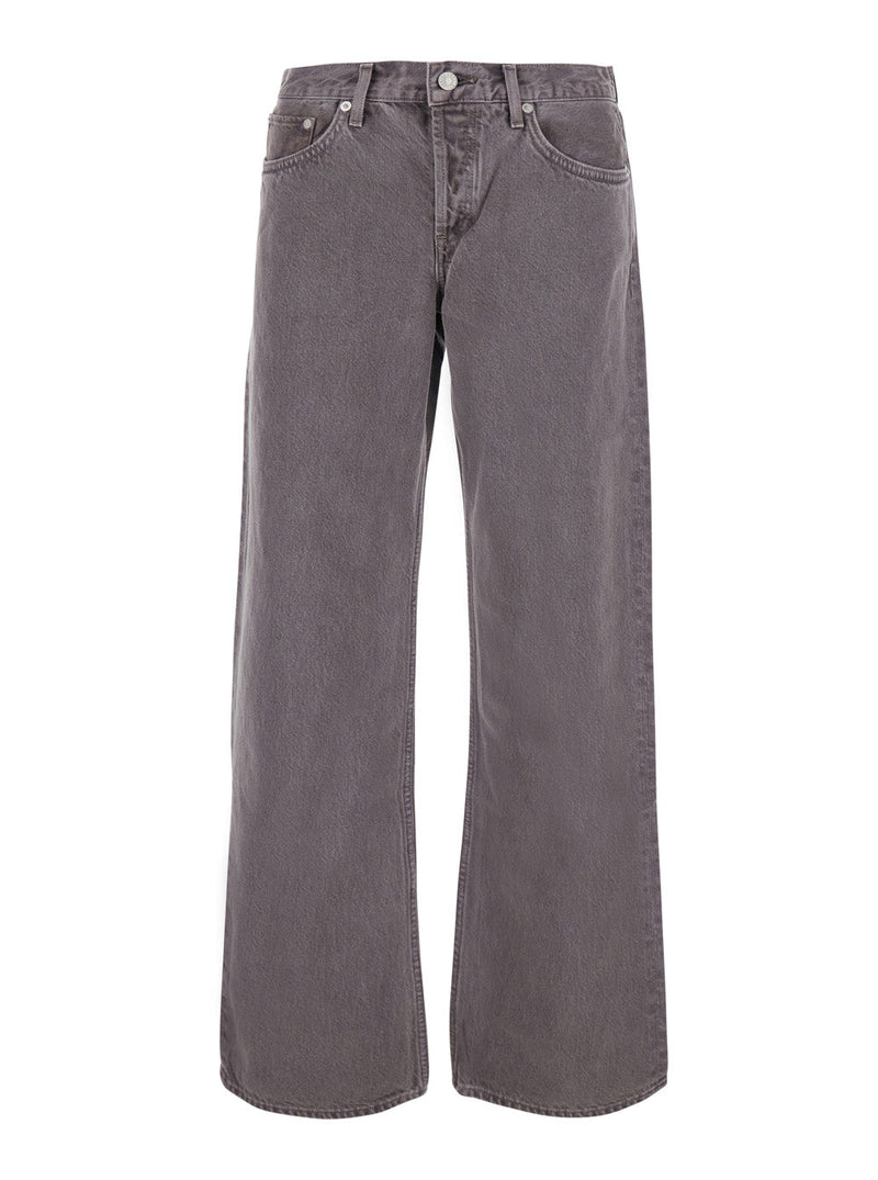 Jeans Low Rise Loose Brown