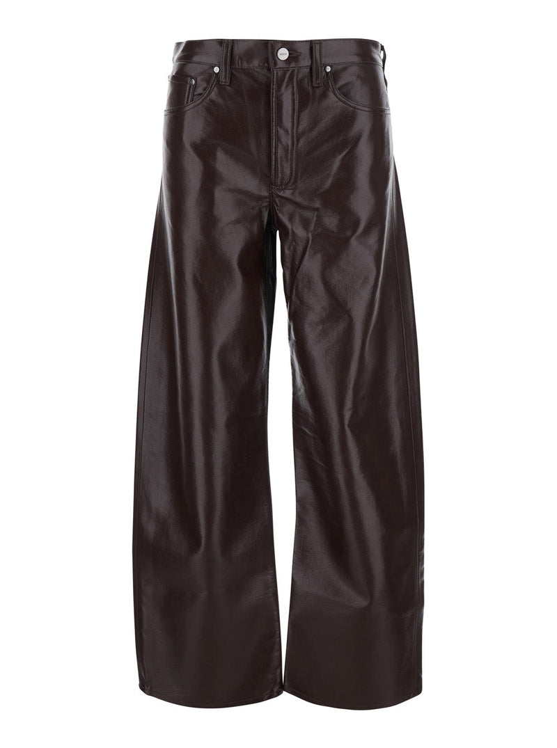 Ecoleather Five-Pocket Trousers