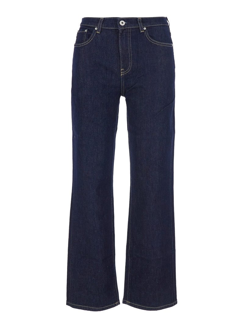 Straight Jeans Brinley Mid Rise Blue
