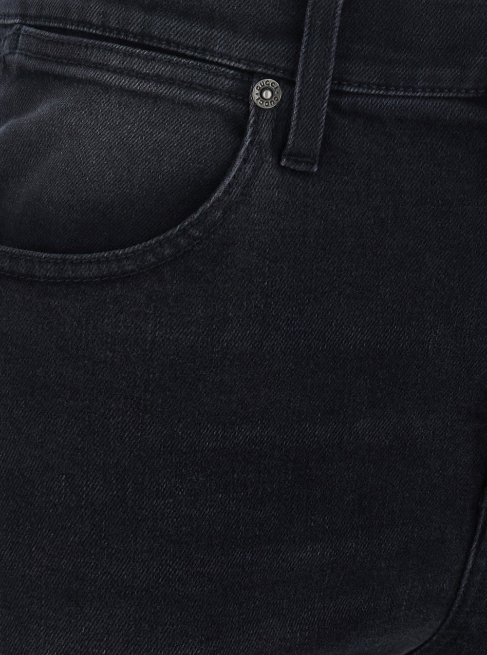 Jeans Mid-Rise Black Split Hem