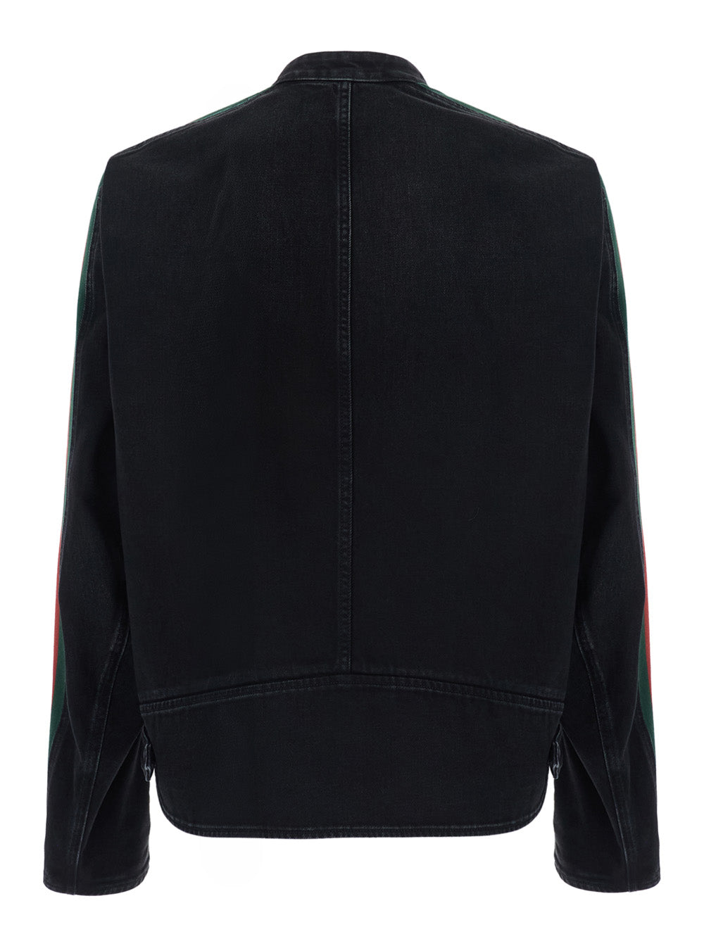Jacket in Black Cotton Denim
