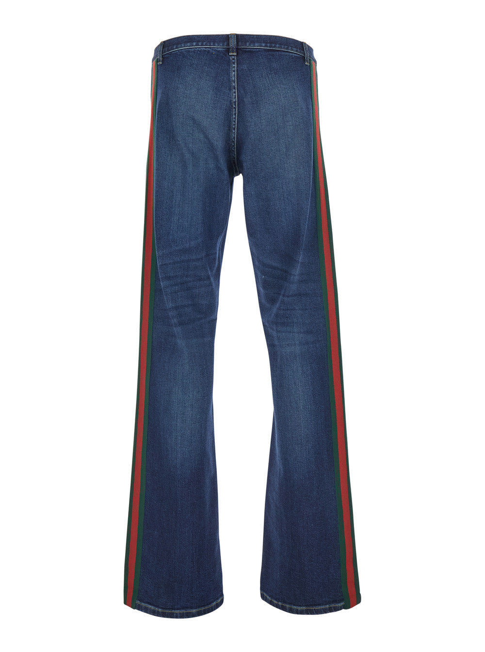 Jeans Low-Rise With Web Stripe Blue