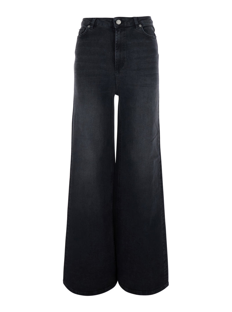 High-Waisted Jeans in Black