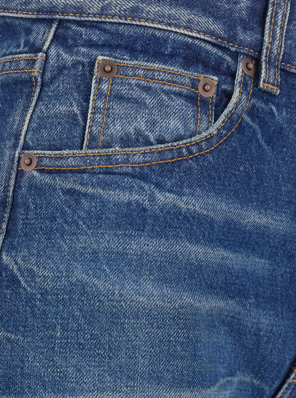 Wide Jeans with Raw Hem