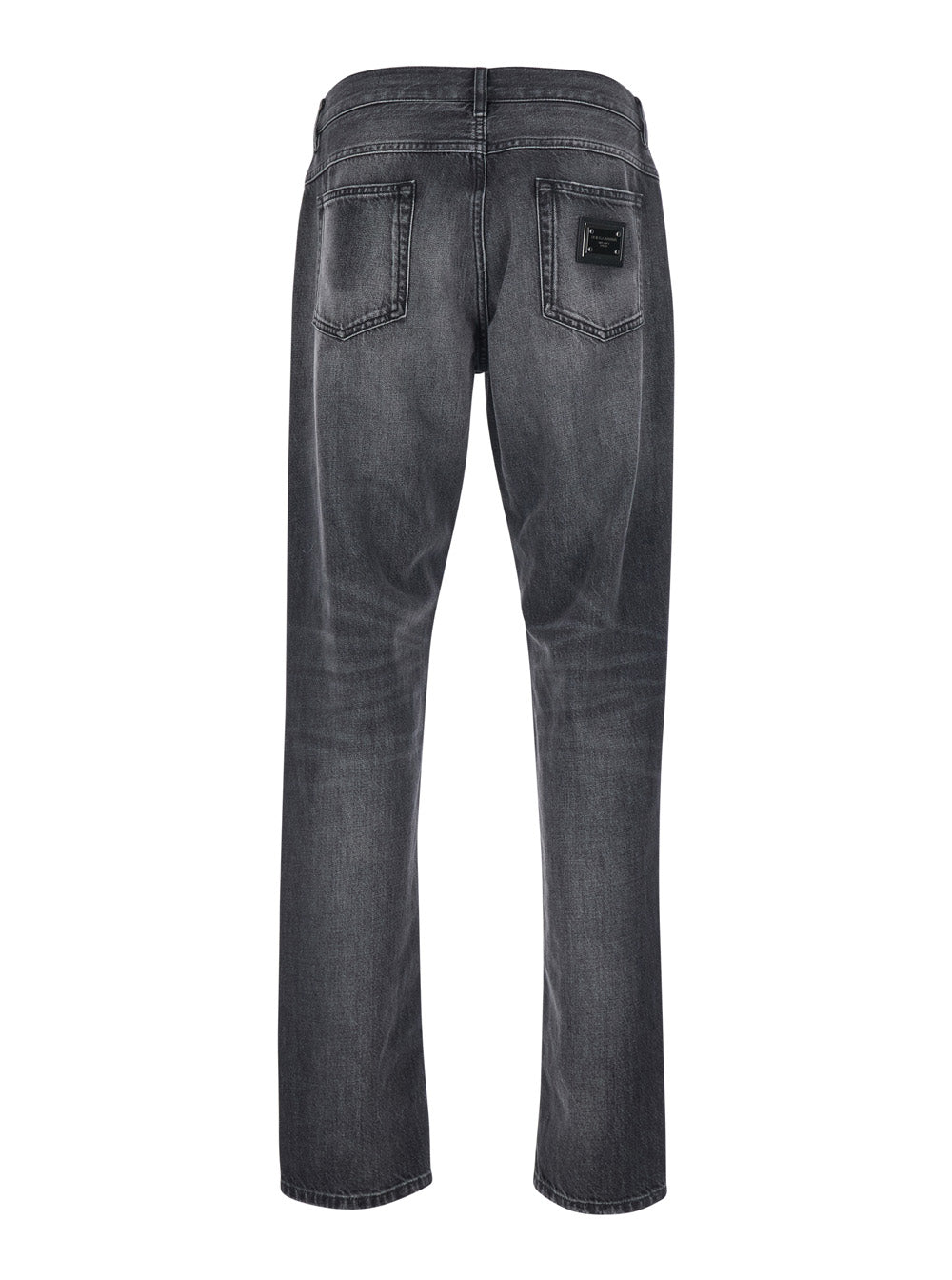 Slim Ripped Jeans in Faded Grey