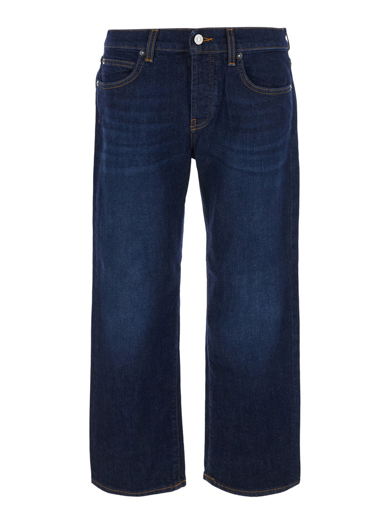 Wide-Leg Denim Jeans