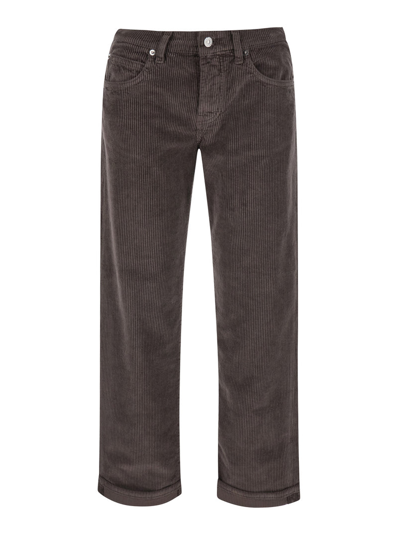 New Oskar High-Waisted Velvet Jeans