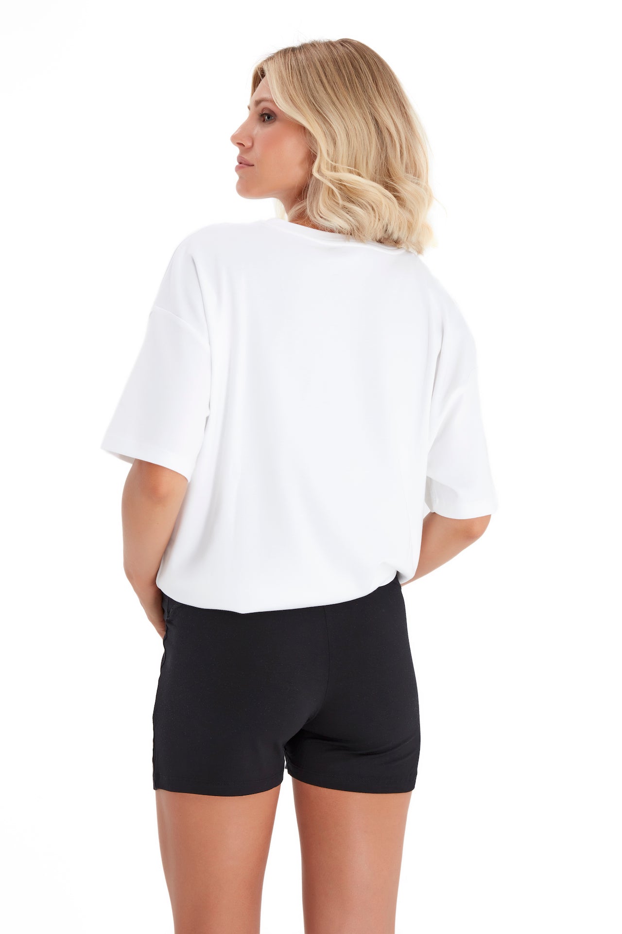 Super Soft Foldover Waistband Maternity Shorts