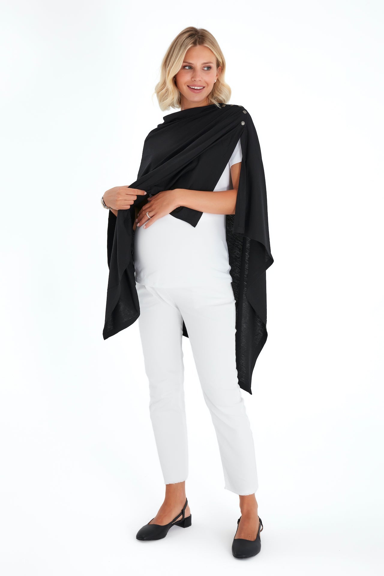 4in1 Multipurpose Supreme Cotton Cape as Maternity/Nursing Shawl