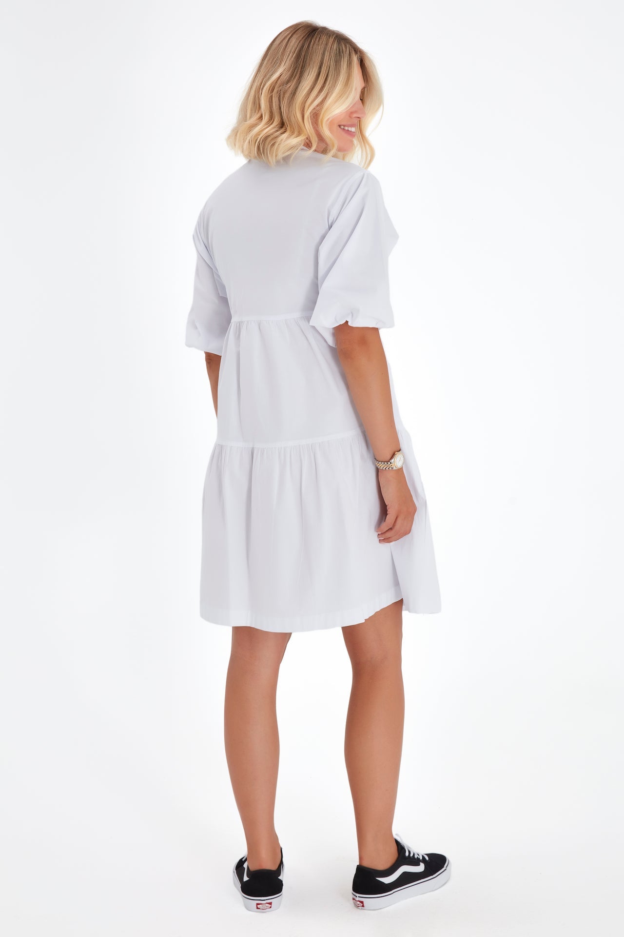 Waterfall Tie Waist A-Line Maternity/Nursing Wrap Dress