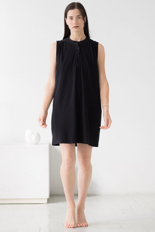 The Aisha Cotton Mini Lounge Dress