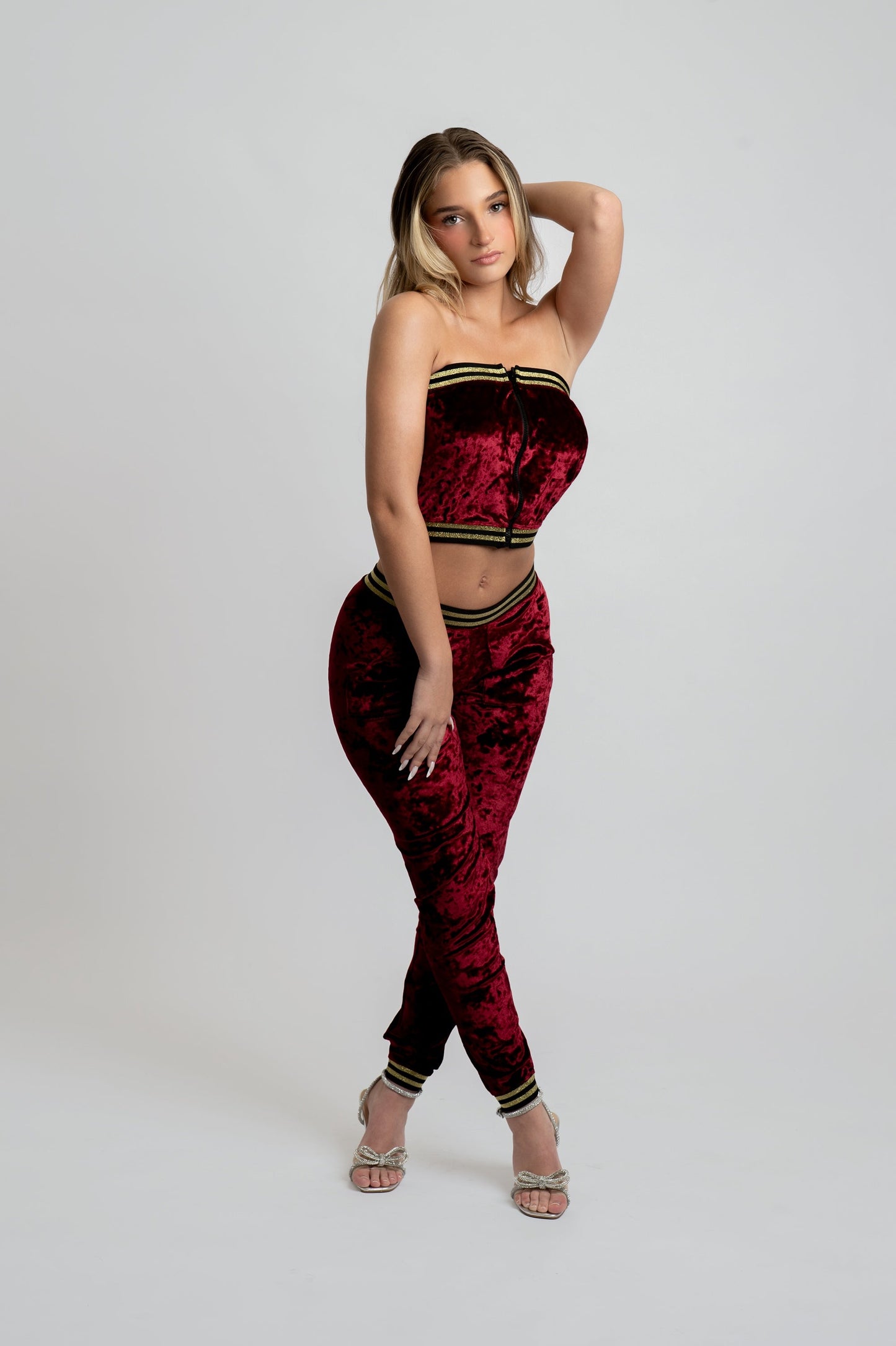 Akira Velour Two-Piece Set