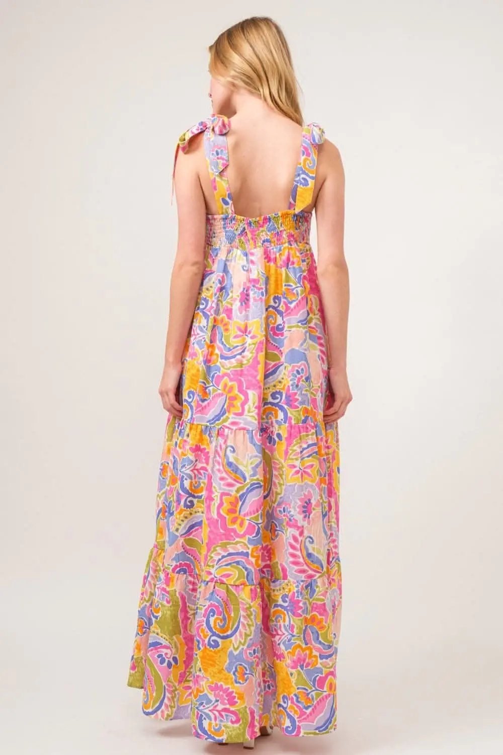 Maxi Dress - Vibrant Multicolor - Flowy Bohemian