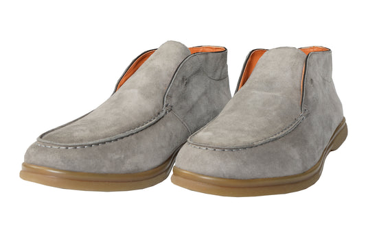 Andrea Ventura Suede High Loafers w/ Rubber Soles