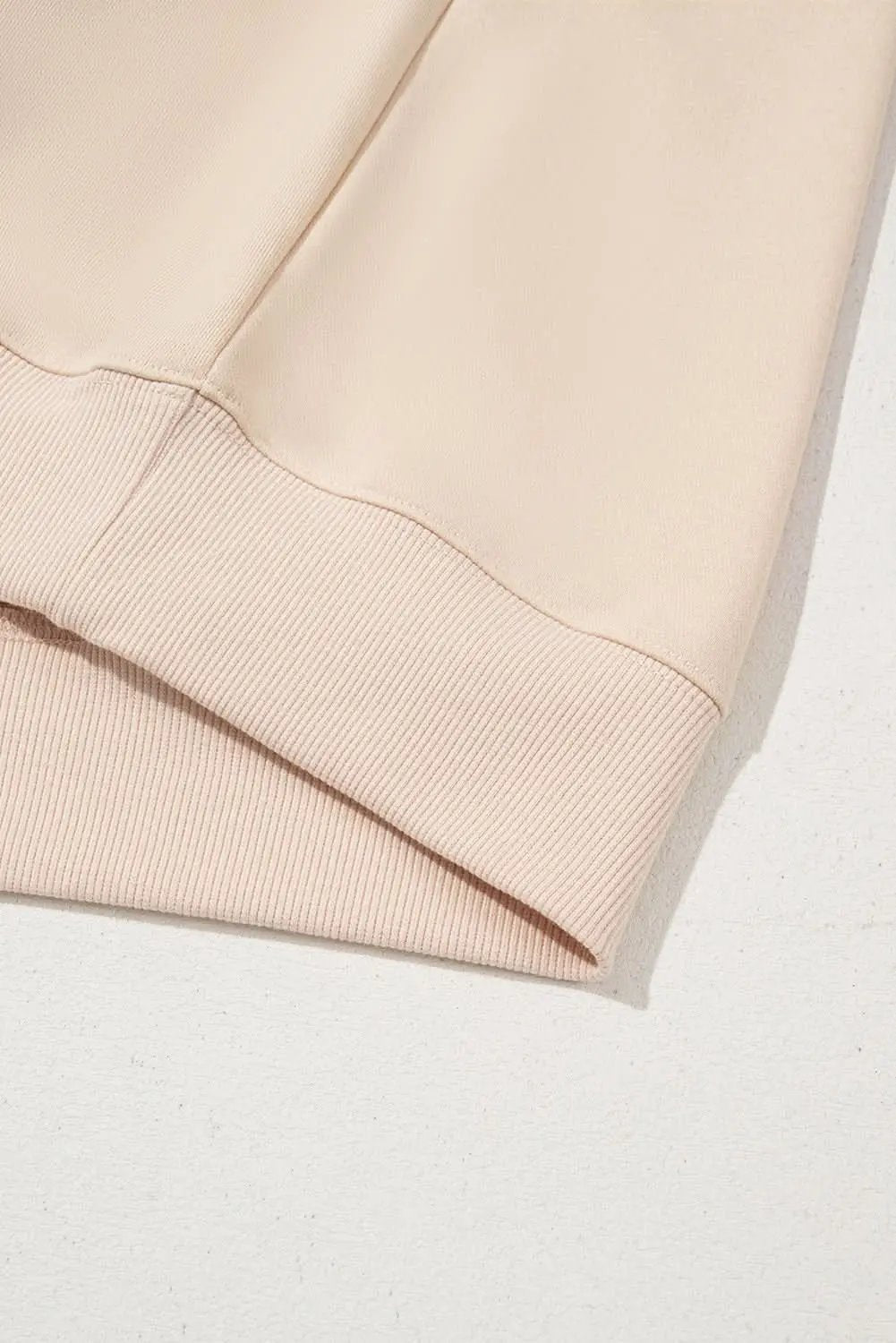 Love Salve Apricot THANKS Chenille Embroidered Drop Shoulder