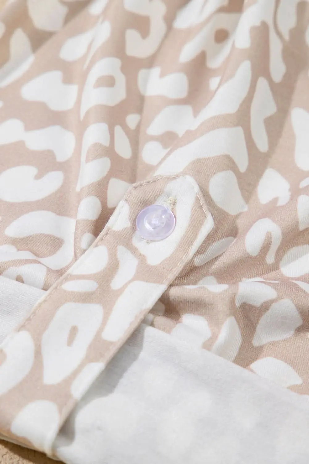 Apricot Leopard Print Plus Size Top by Love Salve