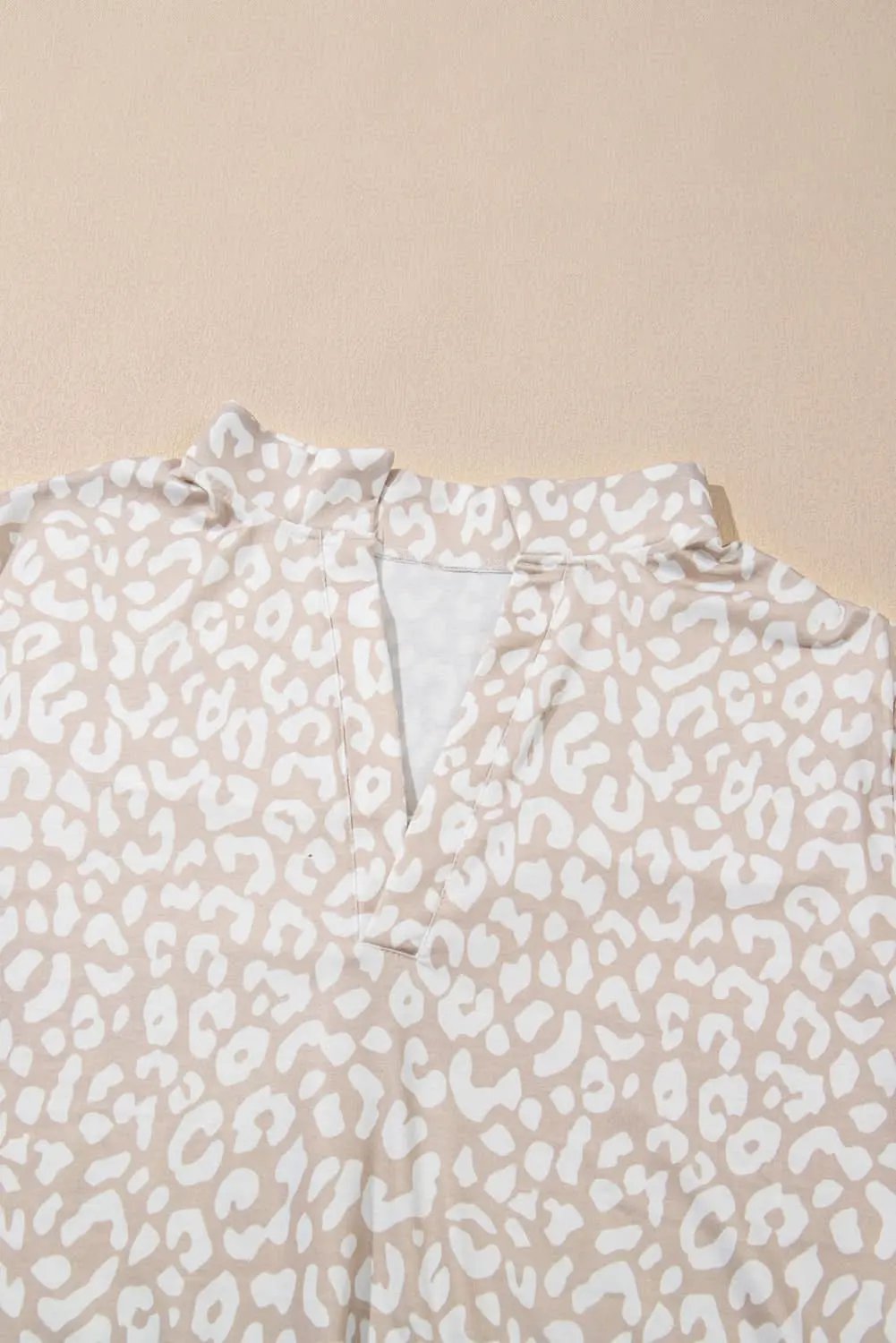 Apricot Leopard Print Plus Size Top by Love Salve