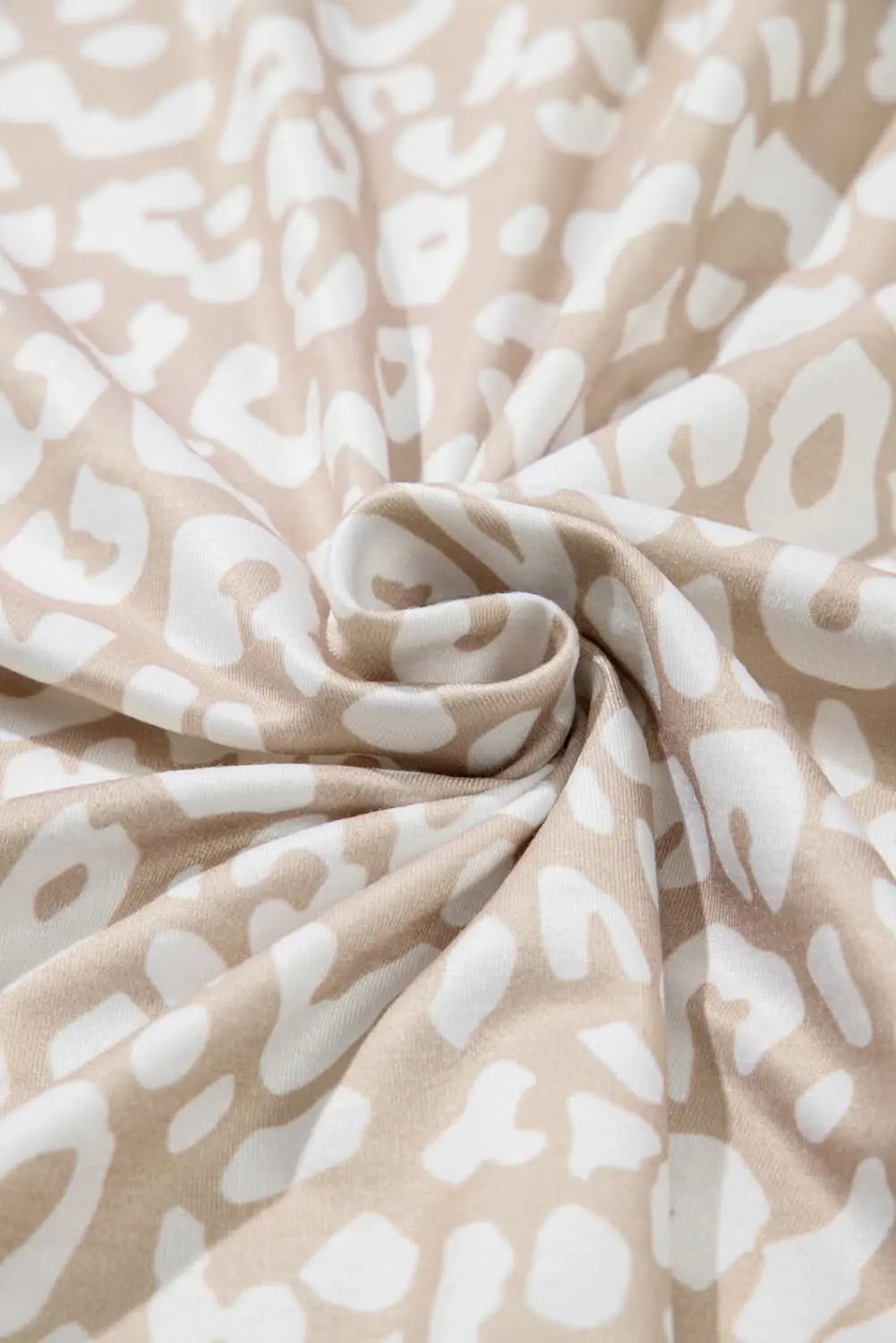 Apricot Leopard Print Plus Size Top by Love Salve