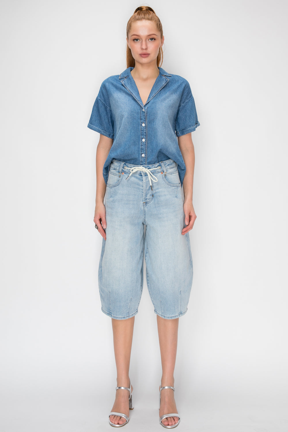 High Rise Relaxed Tapered Jorts