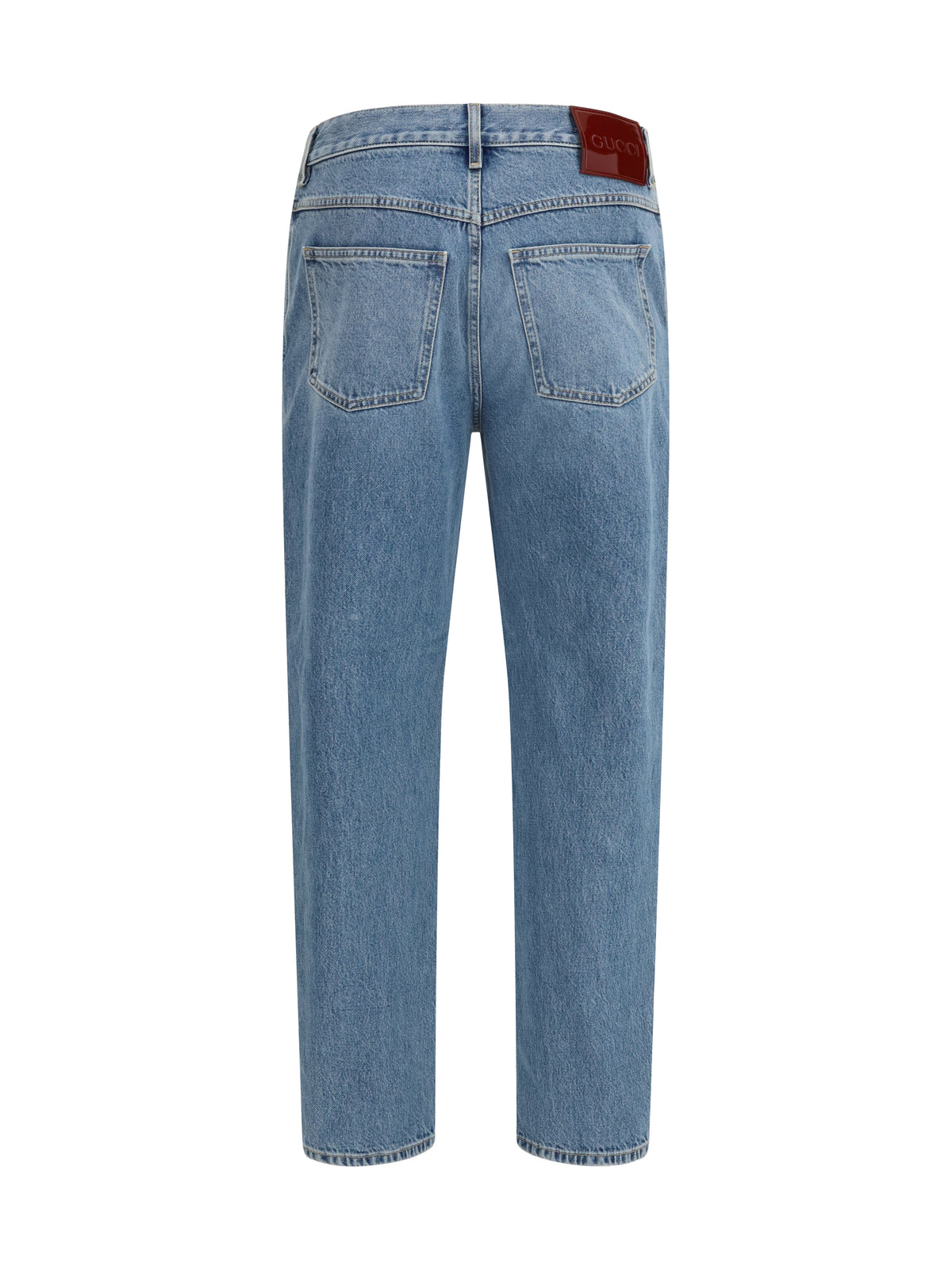 Slim-Fit Pants Light Blue Denim