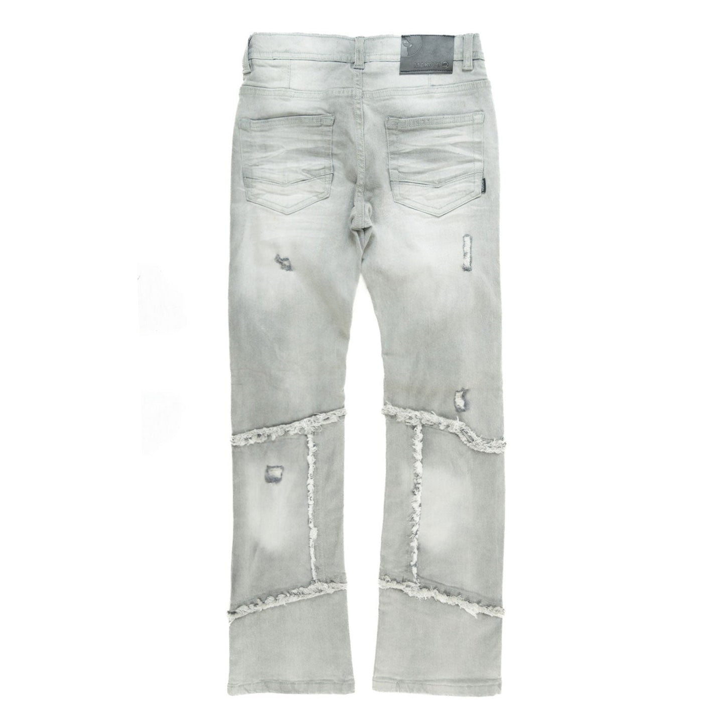 B1997 Gianno KIDS Stacked Jeans - Gray
