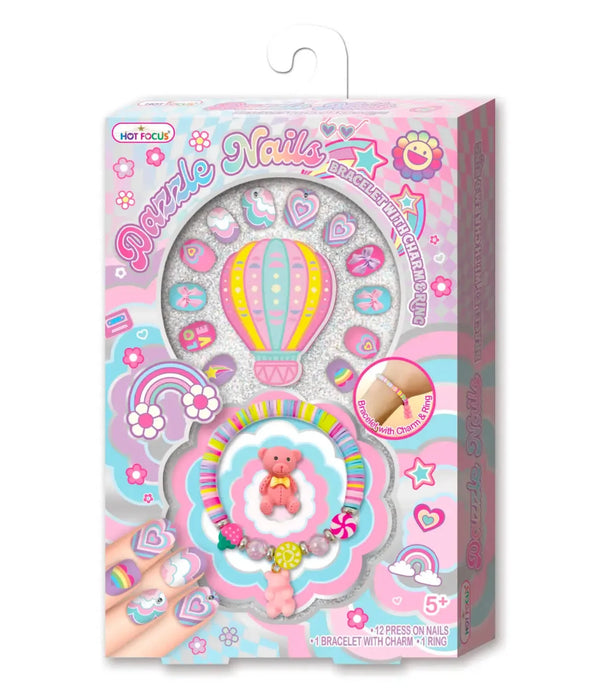 Hot Focus - Dazzle Nails, Rainbow (016RB)