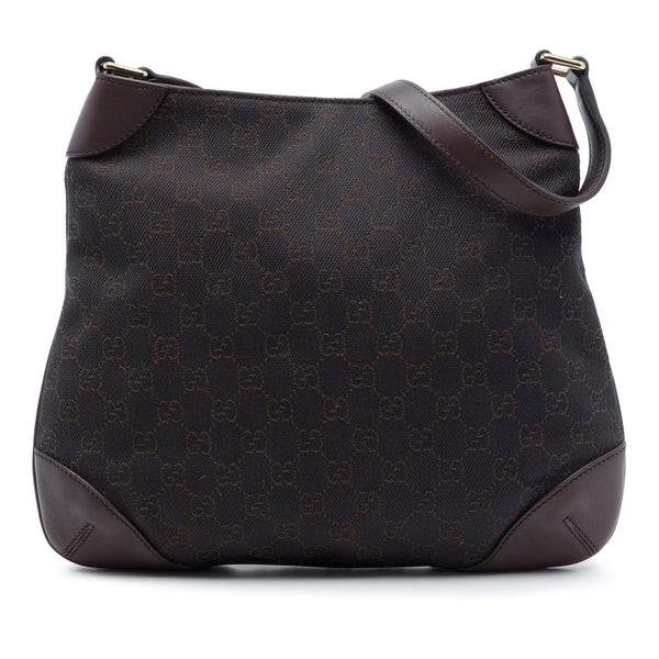 Shoulder Bag GG Denim Brown (Pre-Owned)