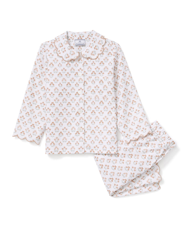 Petite Plume - Kid’s Twill Colette Pajama Set, Estate Garden
