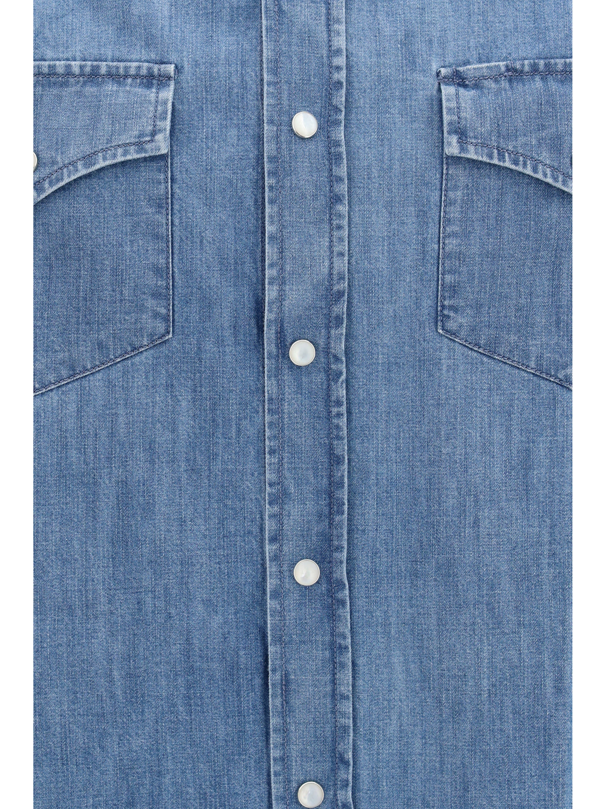 Shirt Easy Fit Medium Wash Denim