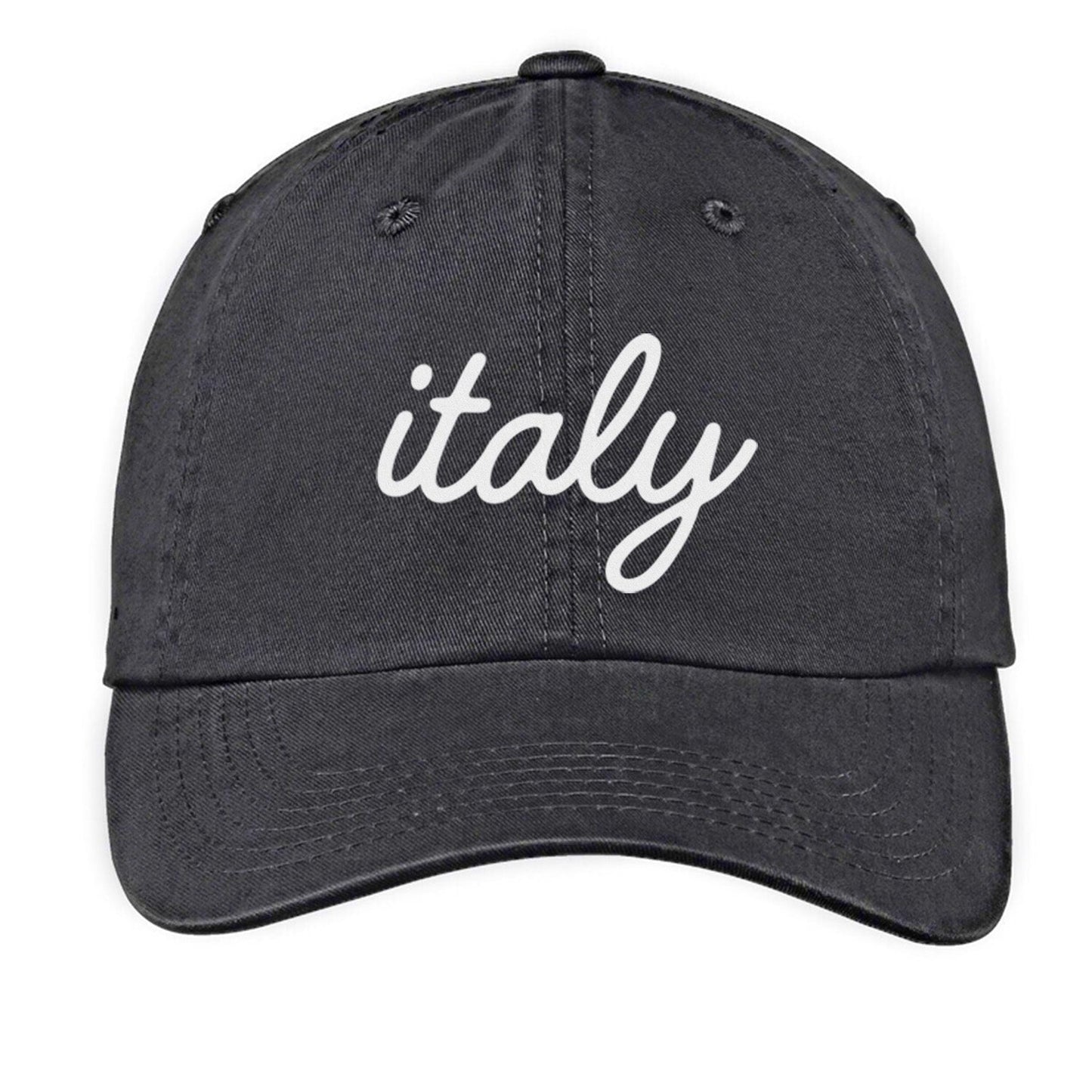 Italy Cursive Baseball Cap